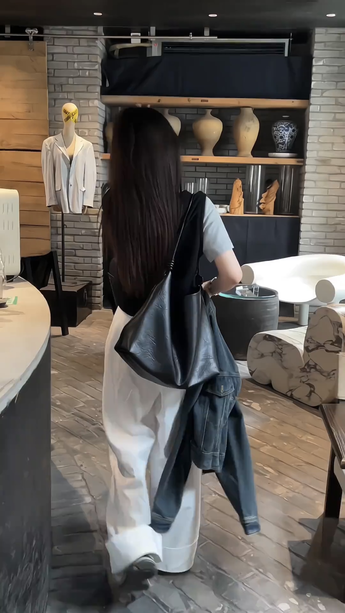 Douyin Hot Thick Two-Piece Top and Wide-Leg Pants Set - Image 3